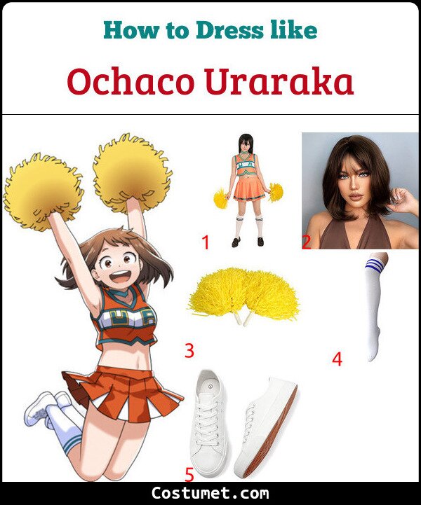 Ochaco Uraraka Costume for Cosplay & Halloween