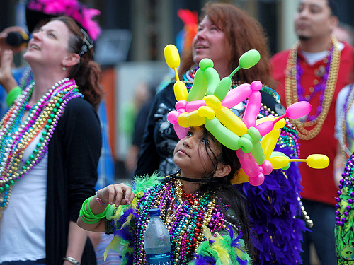 Mardi Gras Balloon Hat