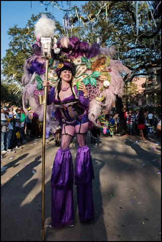 Tall Girl Mardi Gras