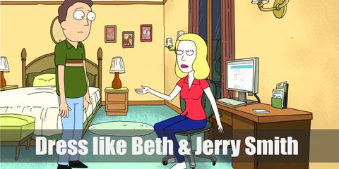Beth and Jerry Smith (Rick and Morty) Costume