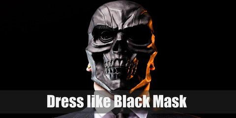 Black Mask Costume