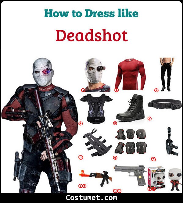 Deadshot Costume for Cosplay & Halloween