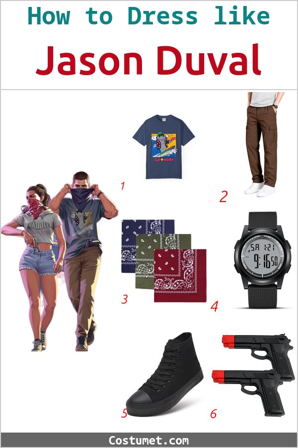 Jason Duval Costume for Cosplay & Halloween