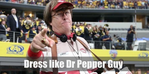 Larry the Dr. Pepper Guy Costume