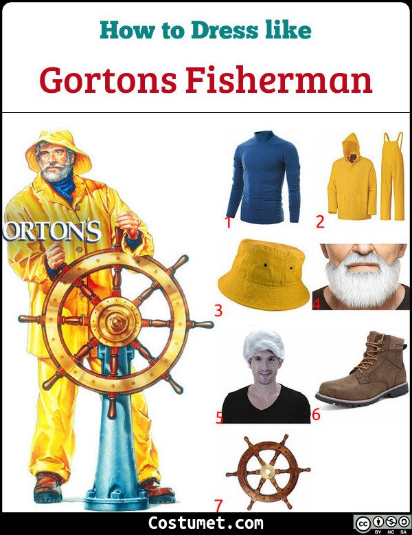 Gortons Fisherman Costume for Cosplay & Halloween
