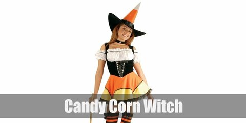 Candy Corn Witch Costume