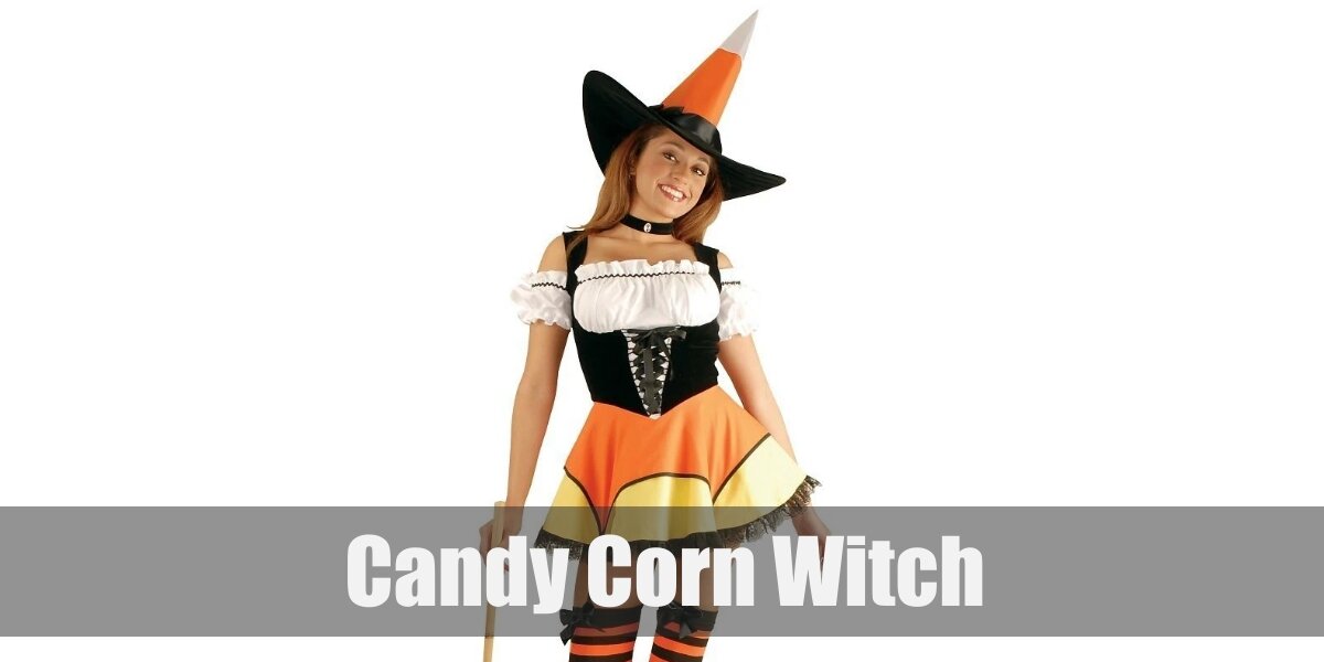 Candy Corn Witch Costume