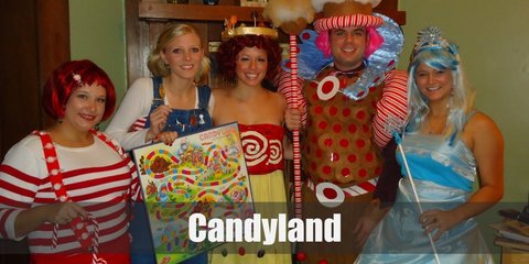 King Kandy, Queen Frostine, Princess Lolly & Mr. Mint (Candyland) Costume