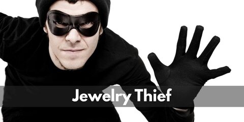 Jewelry Thief Costume (Cat Burglar with Bling)