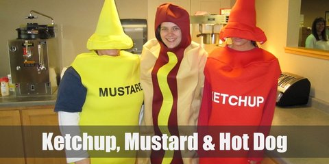 Ketchup, Mustard & Hot Dog costume