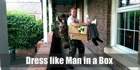 Man in a Box Costume