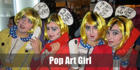 Pop Art Comic Girl Costume