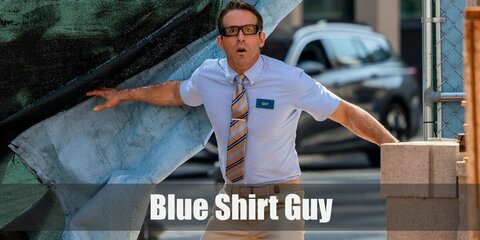 Blue Shirt Guy (Free Guy) Costume