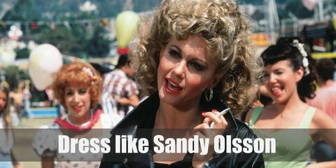 Bad Sandy Olsson (Biker) Costume