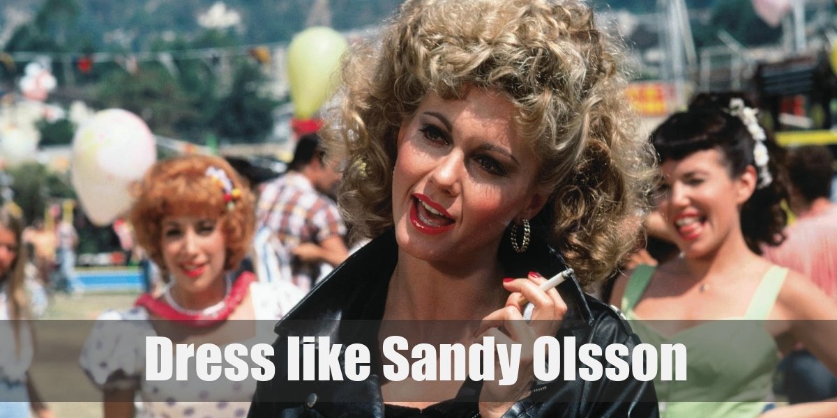 Bad Sandy Olsson (Biker) Costume