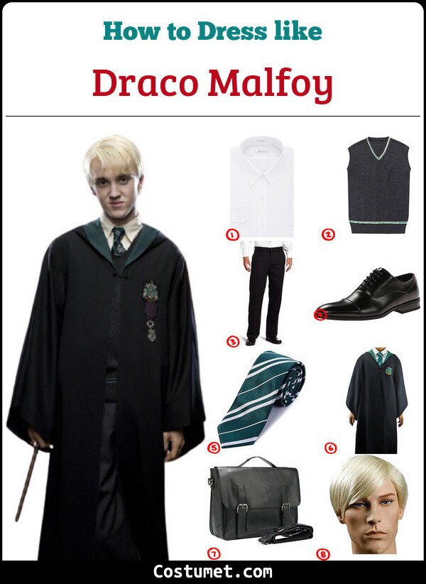 Draco Malfoy Costume for Cosplay & Halloween