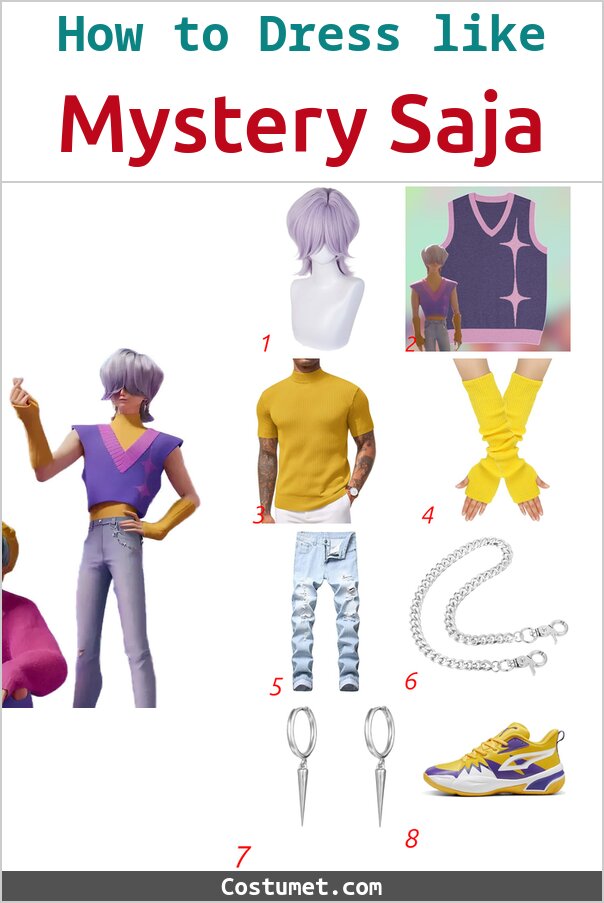 Mystery Saja Costume for Cosplay & Halloween