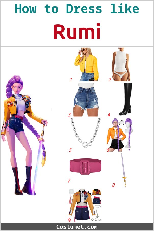 Rumi Costume for Cosplay & Halloween