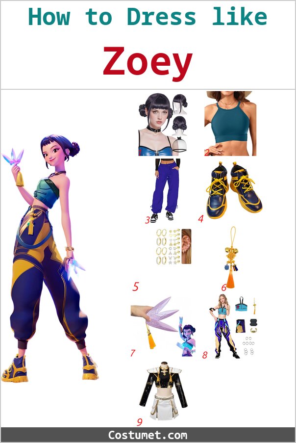 Zoey Costume for Cosplay & Halloween