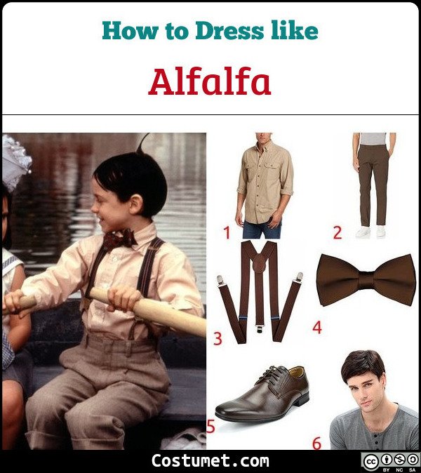 Alfalfa The Little Rascals Costume for Cosplay & Halloween