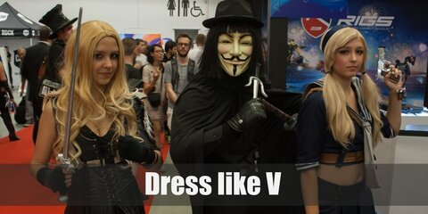 V from Vendetta Costume