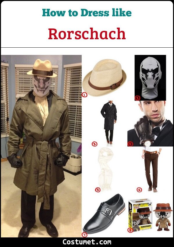 Rorschach Costume for Cosplay & Halloween