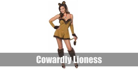Cowardly Lioness (Wizard of Oz) Costume