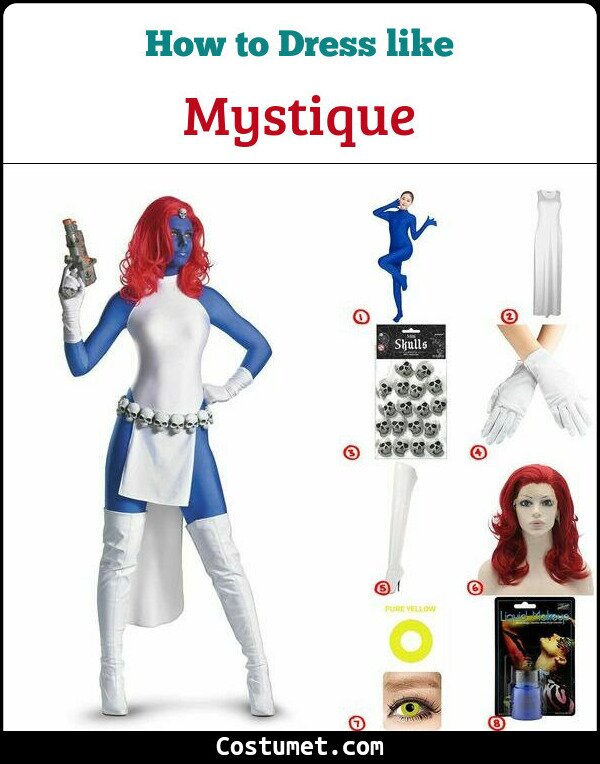 Mystique Costume for Cosplay & Halloween
