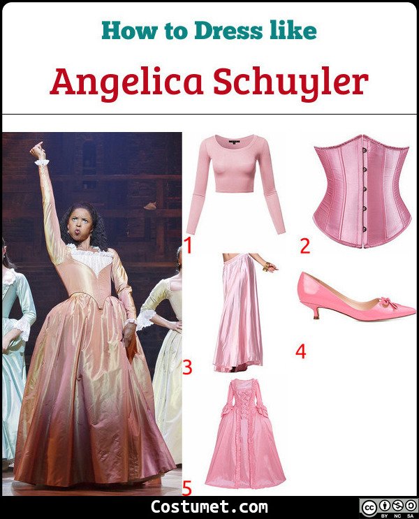 Angelica Schuyler Hamilton Costume for Cosplay & Halloween