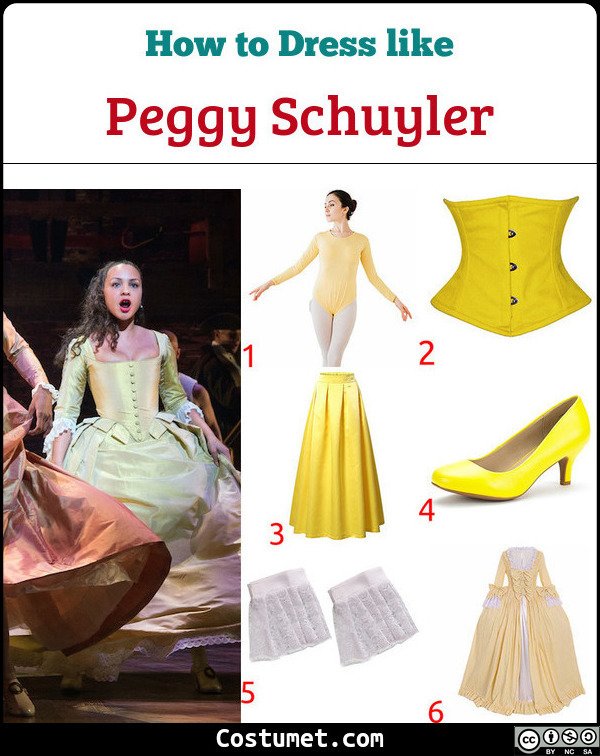 Peggy Schuyler Hamilton Costume for Cosplay & Halloween