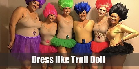 A Troll Doll Costume