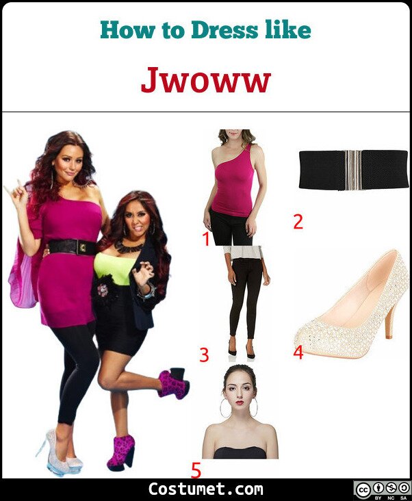 Jwoww Costume for Cosplay & Halloween