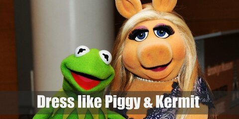 Miss Piggy & Kermit the Frog (The Muppets) Costume
