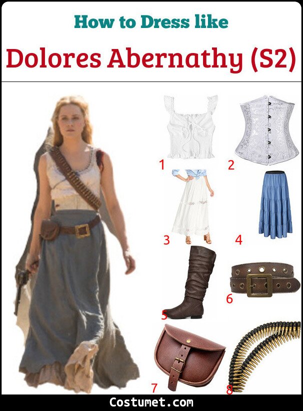 Dolores Abernathy (S2) Costume for Cosplay & Halloween